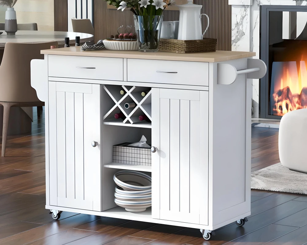 pantry cabinet with wheels