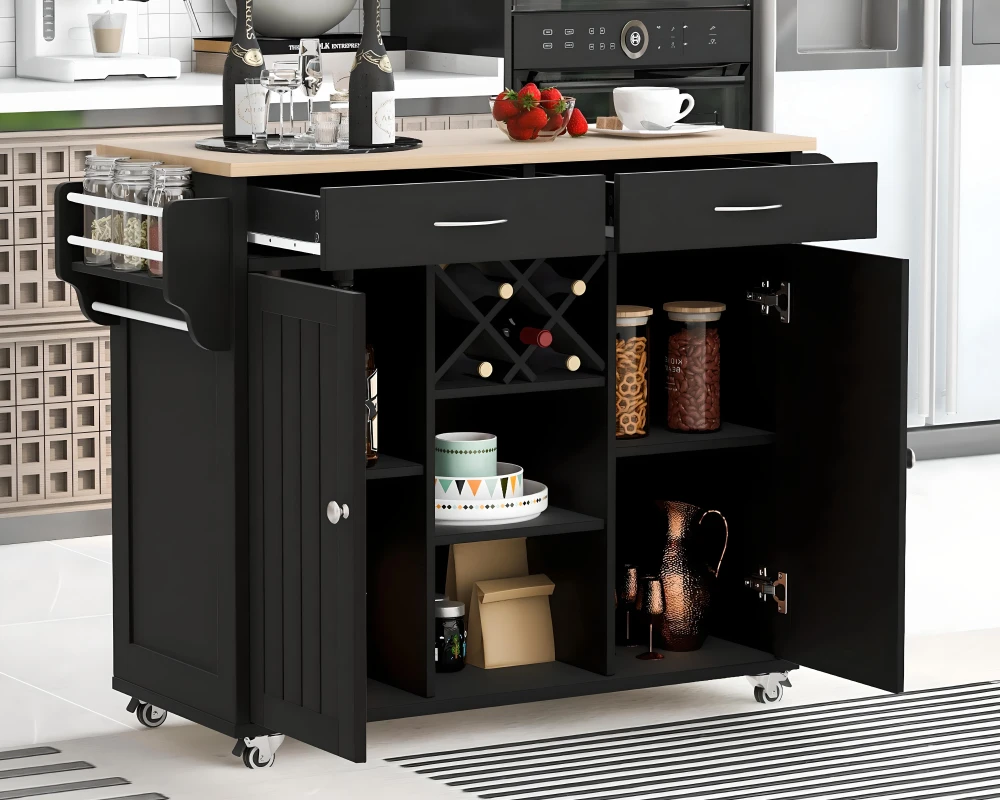 pantry cabinet with wheels